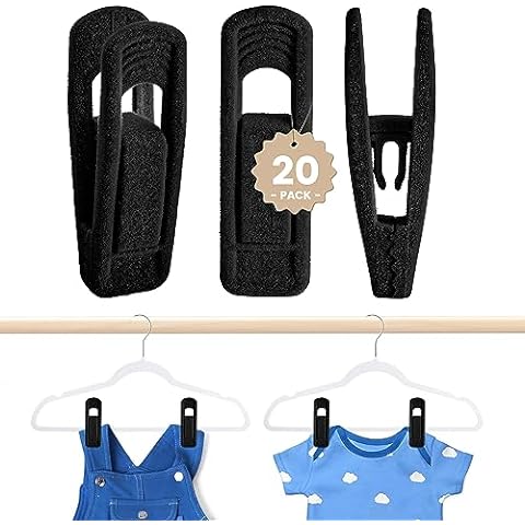 KISEER Mini Cascading Hanger Hooks, 50 Pcs Hanger Connection Hook for  Clothes Hanger or Velvet Hanger(