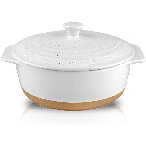 Aroplor Non-Stick Ceramic Cooking Pot 1.2L/1.26Qt/41Oz Small  Casserole/Earthen Pot/Cookware with Lid,Uniform Heating,Oven Safe,Heat  Resistant,For 1