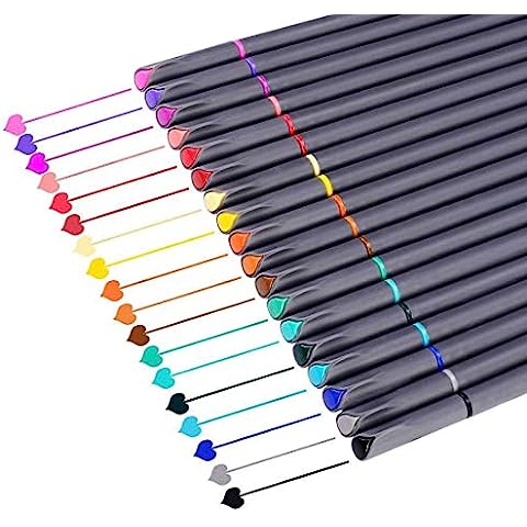 Curve Line Color Highlighter Pen Color Markers Pens Journal Supplies Fine  Point Pens Journaling Pen with Roller Pen for Scrapbooks Journaling Note  Taking Calendar Office Supplies (6 Pieces)