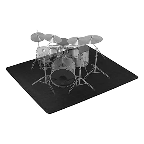  Aucuda Drum Rug, 6x6.6 ft Drum Mat, Electrical Drum