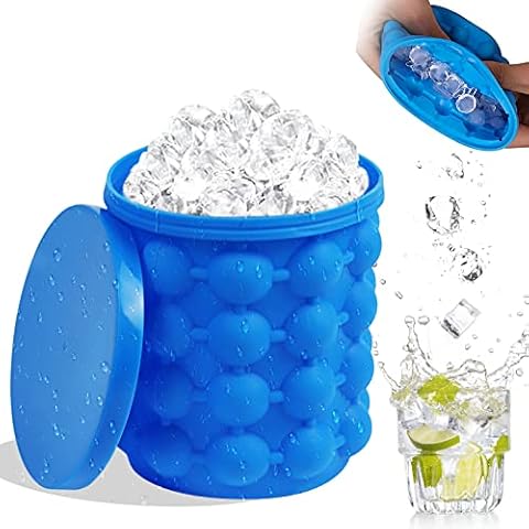 Dropship Ice Cube Tray With Lid And Bin, 64 Pcs Ice Cubes Molds