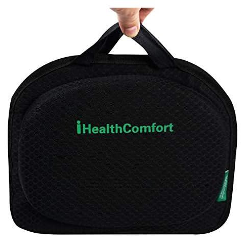 iHealthComfort Gel&Memory Foam Lumbar Support Pillow Back Cushion for Home  Office Chair Car Seat