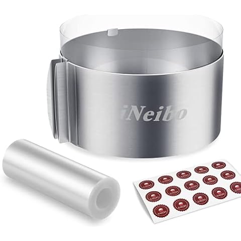 iNeibo Professional Baking Tools Biscuit Cutter Set Dough Blender/Cutter  Round Cookies Cutter with Handle + Pastry Scraper+Egg Separator Heavy Duty