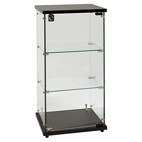 12W x 7D x 19H Acrylic Locking Display Cabinet 3 Shelves