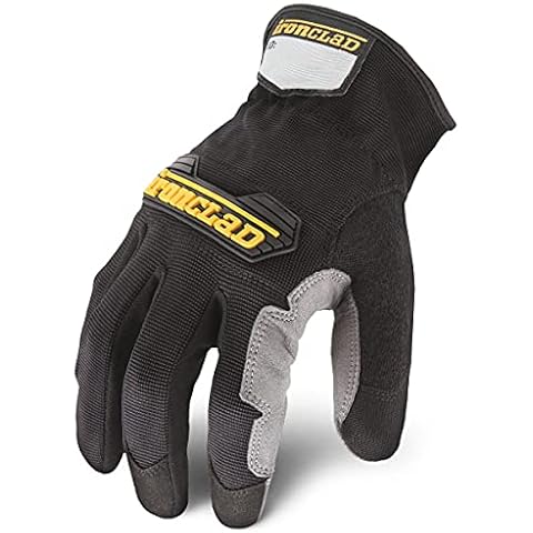 Ironclad Box Handler Work Gloves BHG, Extreme Grip, Performance Fit,  Durable, Machine Washable, (1 Pair), Black