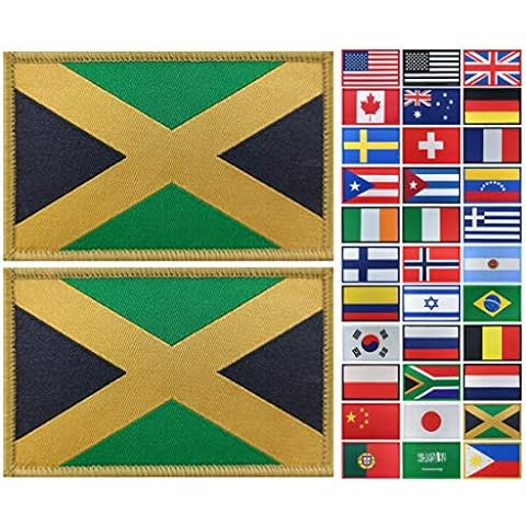 JBCD 2 Pack Mexico Flag Patches Mexican Flags Tactical Patch Pride Flag  Patch for Clothes Hat Patch Team Military Patch