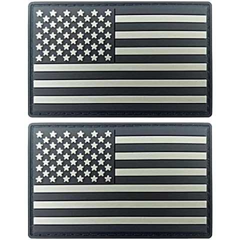JBCD Mexico Flag Patch Mexican Tactical Patch - PVC Rubber Hook & Loop  Fastener Patch (2 Pack)