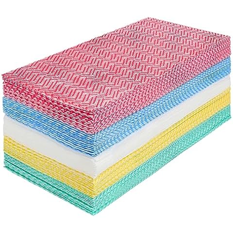 60Pcs Disposable Dish Cloth Reusable Cleaning Cloth Disposable Heavy Duty  Dish