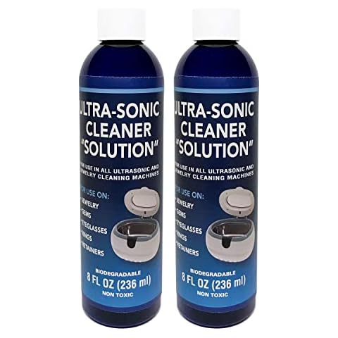 Ultrasonic Jewelry Cleaner Solution (Pack of 2),Jewelry Cleaner Solution  for use in Cleaning Machines, 1.69FL OZ