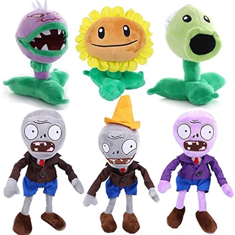  JHESAO 4 PCS Plants and Zombies Toys Action Figures Zombies PVZ  Toys Sets 1 2 Series Great Gifts for Kids and Fans,Birthday and Christmas  Party : Toys & Games