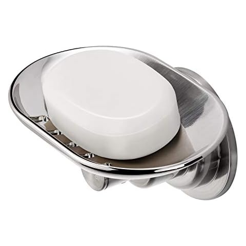 2 Soap Dish Suction Wall Holder Bathroom Shower Cup Sponge Dish Basket —  AllTopBargains
