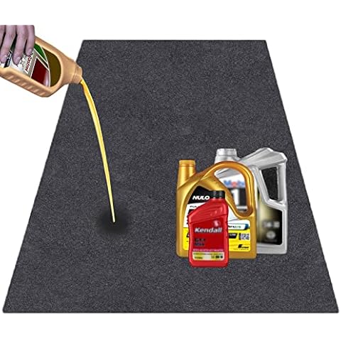 Premium Absorbent Oil Mat Contains Liquid Garage Floor Mat (8.5'X 6.6'),  Reusabl