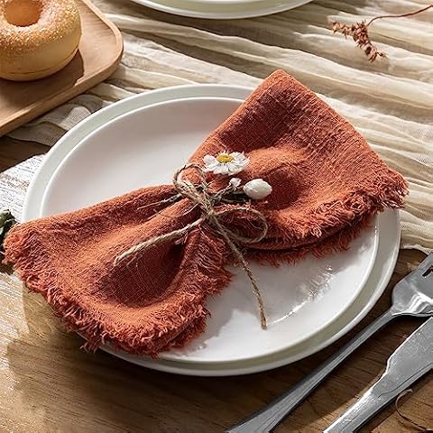 Lingsisi Dinner Cloth Napkins, Set of 6 , Soft & Durable Reusable