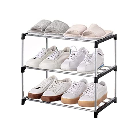 Fiducial Home 3 Tiers Shoe Rack 12-15 Pairs Sturdy Shoe Shelf