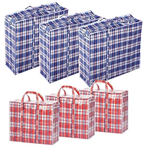 JUMBO LAUNDRY BAGS Zipped Reusable Large Strong Shopping Storage Bag Moving  XL