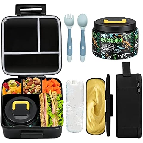 JXXM Bento Box Adult Lunch Box,3 Stackable Bento Lunch Containers for  Adults, Modern Minimalist Design Bento Box with Utensil Set, Leak-Proof  Lunchbox