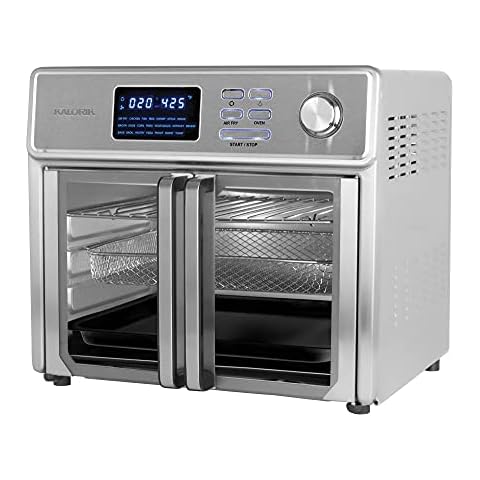  Emeril Lagasse 26 QT Extra Large Air Fryer, Convection Toaster  Oven with French Doors, Stainless Steel (Renewed) : Home & Kitchen