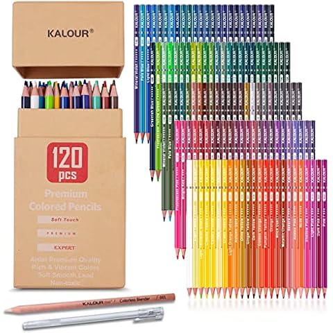 KALOUR Colored Pencils for Adult Coloring BookSet of 72