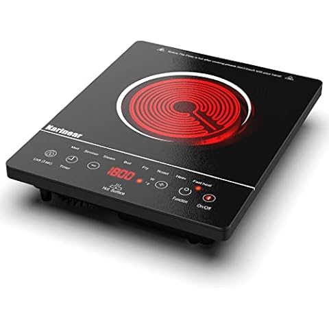 Karinear 12 Inch 2 Burner Built-in Electric Ceramic Cooktop