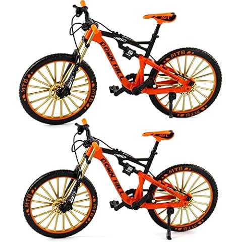 2023 DIY Retro Bicycle Model Ornament for Kids, 1:10 Simulation Mini Bicycle  Model Scale Kit with Inflator and Briefcase, Finger Bike Models Toys,  Creative Iron Art Tabletop Ornament Toys 