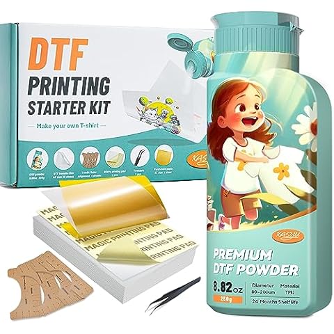 KASYU DTF Powder Film Kit with Sensor Recognition Stickers for