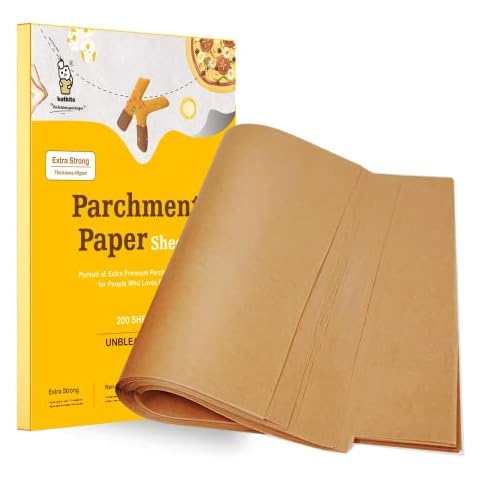 Unbleached 10x10 Parchment Paper Squares (200 sheets) - Exact Fit for