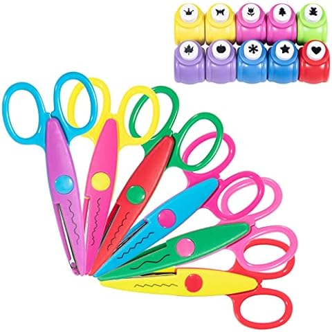  Jialeey Plastic Kids Design Safety Art Scissors