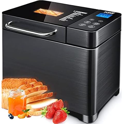  Elite Gourmet EBM8103M Programmable Bread Maker Machine 3 Loaf  Sizes, 19 Menu Functions Gluten Free White Wheat Rye French and more, 2  Lbs, Mint: Home & Kitchen