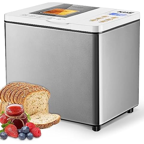 Elite Gourmet 2lb Programmable Bread Maker - Mint, 19 Pre-Set Functions, Gluten-Free Setting, ETL Safety Listed