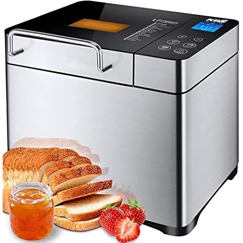 Davivy Bread Maker Machine 3LB Dough Maker,15-in-1 Automatic Bread Machine  Maker with Nonstick Bowl, Jam& Yogurt, 3 Loaf Sizes and 3 crust