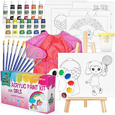 Keff Washable Tempera Paint for Kids - 30 Colors Non Toxic Kids Paint Set with Toddler Art Supplies for Poster Paint, Finger Painting, School