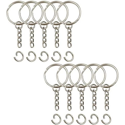 Mr. Pen- Open Jump Rings, Silver, 1014 pcs, 6 Sizes Open Jump Rings for  Jewelry Making, Silver Jump Rings and Lobster Clasps, Jewelry Jump Rings