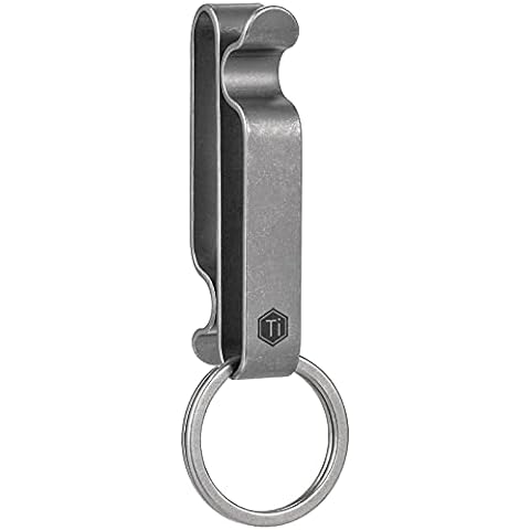 KeyUnity EDC Belt Keychain Clip Quick Release, Stainless Steel Duty Belt  Key Ring Holder for Pants, Jeans, Trousers