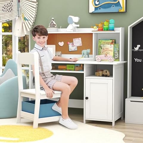 Kids' Desks with Shelves