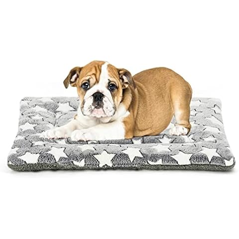 KROSER Dog Bed Crate Mat for Small, Medium, Large and Extra Large Cats,  Stylish Dog Pad Mattress (Cool & Warm) with Waterproof Linings, Pet Mat  with