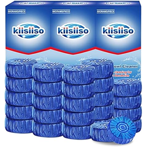  KIISIISO Toilet Bowl Cleaners (6 Bottles PACK), Automatic  Long-Lasting Toilet Bowl Cleaner Tablets in Bottle,for About 6 Months'  Supply, Blue : Health & Household