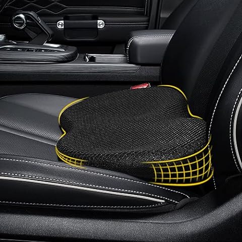 Elmara Car Seat Cushion for Car Seat Driver Lumbar Support Pillow