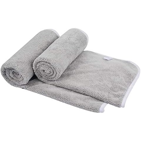 KinHwa Microfiber Hand Towels for Bathroom Soft and Absorbent Face Towels  for Bath, Spa, Gym 16inch x 30inch 4 Pack Gray