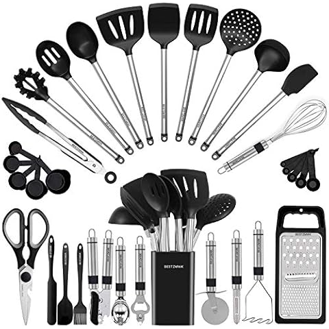 Kitchen Utensils Set35 Pcs Cooking Utensils With Gratertongs Spoon