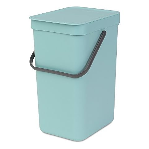 United Solutions Highboy Waste Container with Swing Lid, 23 Gallon, Space  Saving Slim Profile and Easy Bag Removal, Handles for Easy Carrying