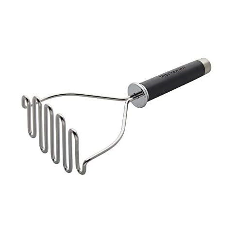 Joyoldelf Potato Masher, Stainless Steel Heavy Duty Food Masher, Non-Slip Handle Kitchen Tool for Beans, Avocado, Silicone,Vegetables,Friut, Size