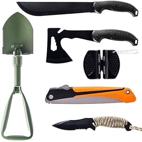  KNINE OUTDOORS Hunting Deer Knife Set Field Dressing Kit  Portable Butcher Game Processor Set, 12 Pieces : Sports & Outdoors