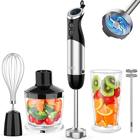 KOIOS 900W Countertop Blenders for Shakes and Smoothies, Protein Drinks  Baby Food Nuts Spices, Grinder for Beans, 11 Pcs Personal Blender with  6-edge