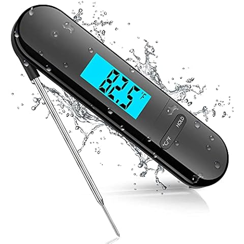  KT THERMO Meat Thermometer for Cooking - NSF certificated  Instant Read Cooking Temperature Thermometer Oven Safe, Waterproof 2.5  dial, 5 Long Probe for Poultry,Roasting,Baking,BBQ Cooking: Home & Kitchen