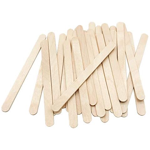 Colorations Assorted Sizes Colored Wood Craft Sticks Tongue Depressors,  Popsicle Sticks, 6 Color, 1200 Piece Classroom Pack, , , 1mm Thick, Jumbo