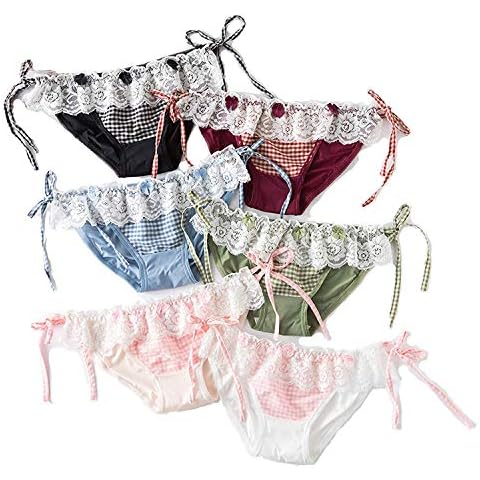 Women's Lace Underwear High Waist Sexy Panties，4 Pack (as1, alpha