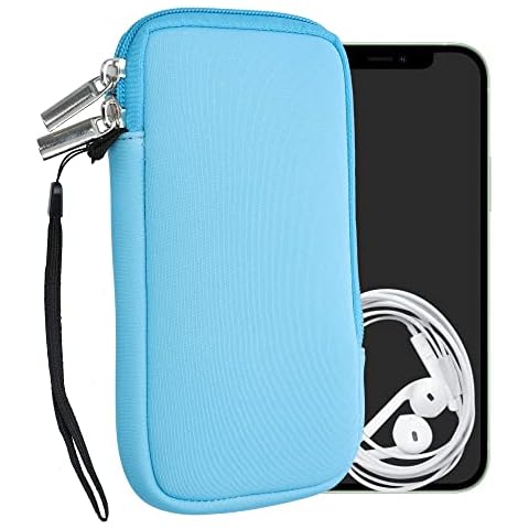 Iguohao Phone Sleeve - Neoprene Phone Pouch With Hook - Cell Phone Pouch, Padded Shock & Impact Resistant - With Carabiner - For Hiking, Travelling, E