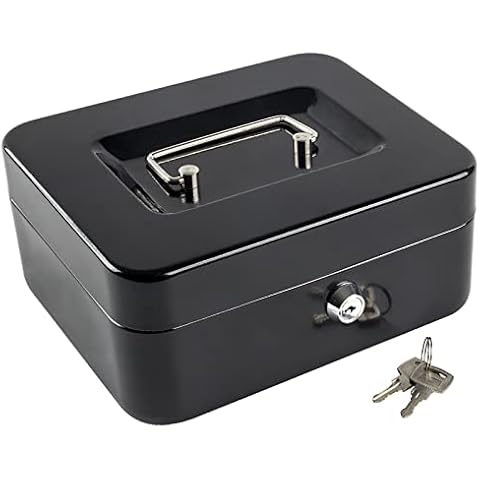 KYODOLED Fireproof Document Box with Key Lock,Safe Storage Box