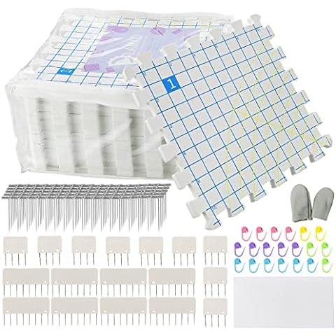 20Pcs Knit Blockers & Pins Kit, Knit Blocking Combs for Blocking Knitting,  Crochet, Lace or Needlework Projects Tool Device