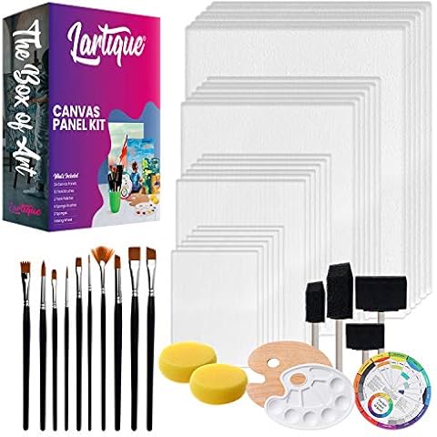 Lartique Art Supplies, 33 Piece Drawing Kit with Drawing Pencils